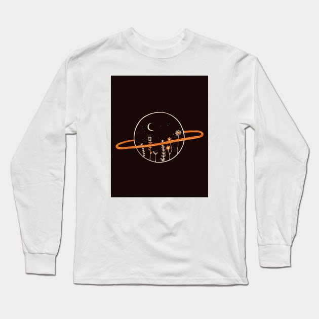 Saturn Long Sleeve T-Shirt by LunarsFlow